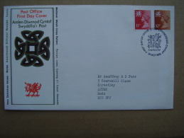 GB REGIONALS  WALES Definitives OFFICIAL FIRST DAY COVER 1976 TWO VALUES. - Pays De Galles