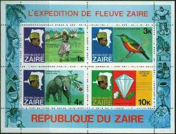 ZAIRE Mineraux, Yvert BF 8 ** MNH, Neuf Sans Charniere (l´expedition De Fleuve Zaire) - Minéraux