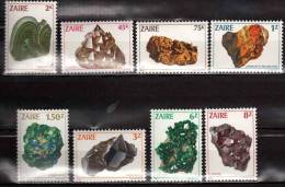 ZAIRE Mineraux, Yvert N° 1120/27 ** MNH, Neuf Sans Charniere - Minéraux