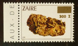 ZAIRE Mineraux, Yvert N° 1332 ** MNH, Neuf Sans Charniere (nouvelle Valeur Surchargée) - Minerali