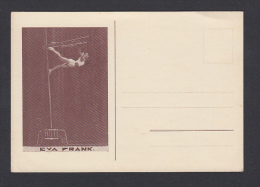 GYMNASTIC - Eva Frank, Old Post Card - Gymnastics