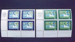 UNO-New York 134/5 Sc 123/4 Eckrandviererblock EVB ´B´ **/MNH, Generalversammlung - Unused Stamps