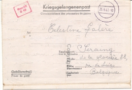 Kriegsgefangenenpost Prisonnier Stalag XIII B Weiden 1941 + Marque De Censure +recommandation - Guerre 40-45 (Lettres & Documents)