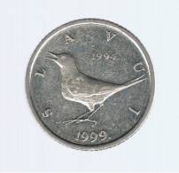 CROATIA - CROACIA -  1 Kuna 1999  KM9.2  - Nightingale Animal Coin - - Croatia