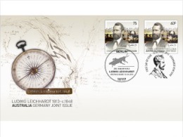 Australia 2013 - Joint Issue With Germany: Leichhardt FDC - First Day Cover - Gemeinschaftsausgaben