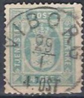 4 Ore De 1875-1902  Outremer Dentelé 14x13.5 Oblitéré - Dienstzegels
