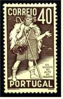 Portugal Briefmarke 1937  - Mi. Nr. 599 Ungestempelt  -  400. Todestag Von Gil Vicente - Ungebraucht