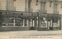 75 PARIS VI LE NOUVEAU BOULEVARD RASPAIL MAGASIN D'INSTRUMENTS DE MUSIQUE ET LUTHERIE - Arrondissement: 06