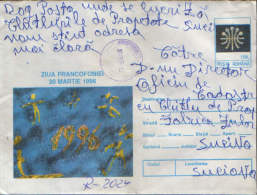 Romania-Postal Stationery Cover 1996-March 20th Francophonie Day  - 2/scans - Autres & Non Classés