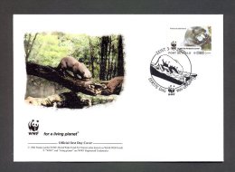 Nbe967fob WWF FAUNA ZOOGDIER REUZENOTTER PTERONURA BRASILIENSIS MAMMALS WILDLIFE LET THE AMAZONE LIVE NEDERLAND 2007 FDC - FDC