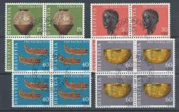 PP1973 - Pro Patria 1973 En Bloc De 4 Obl. 1er Jour - Used Stamps