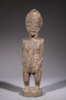 Art Africain Statuette D´autel Baoulé - African Art