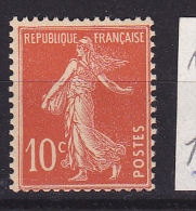 FRANCE N°138f ROUGE TYPE  SEMEUSE CAMEE TYPE II   NEUF SANS CHARNIERE - Neufs