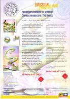 French Polynesia Polynésie 2013 - Notice Folder - Chinese Horoscope - Serpent - Snake - Horoscope China Astrology - Astrology