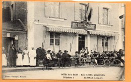 Savenay Hotel De La Gare 1910 Postcard - Savenay