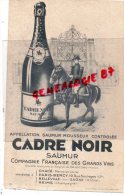 49 - SAUMUR - BUVARD CADRE NOIR - MAISON A CHACE- BELLEVILLE SUR SAONE- REIMS-PARIS BERCY - Alimentos