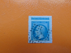 N° 22 ( O )  Napoléon, Piquage à Cheval Sur Fragment. - Unused Stamps