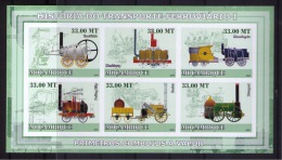 MOZAMBIQUE 2009 TRANSPORT RAIL HISTORY I (IMPERFORATED) - Tramways