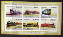 MOZAMBIQUE 2009 TRANSPORT RAIL HISTORY II (IMPERFORATED) - Tranvie