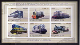 MOZAMBIQUE 2009 TRANSPORT RAIL HISTORY III (IMPERFORATED) - Strassenbahnen