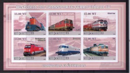 MOZAMBIQUE 2009 TRANSPORT RAIL HISTORY IV (IMPERFORATED) - Tramways