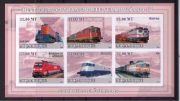 MOZAMBIQUE 2009 TRANSPORT RAIL HISTORY IV (IMPERFORATED) - Tranvie