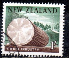 NEW ZEALAND 1960 Timber Industry - 1s Multicoloured FU - Used Stamps