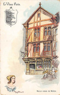 ROBIDA  ILLUSTRATEUR  LE  VIEUX PARIS "MAISON NATALE DE MOLIERE" EXPOSITION 1900  PUBLICITE BON MARCHE - Robida