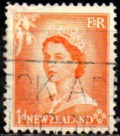 NEW ZEALAND 1953 Queen Elizabeth II - 1d. - Orange FU - Used Stamps