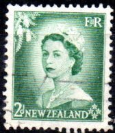 NEW ZEALAND 1953 Queen Elizabeth II  - 2d. - Green FU - Usados