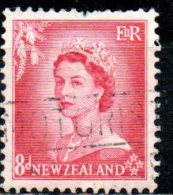 NEW ZEALAND 1953 Queen Elizabeth II - 8d. - Red FU - Gebraucht