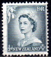 NEW ZEALAND 1953 Queen Elizabeth II  - 1/2d - Black FU - Usati