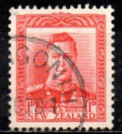 NEW ZEALAND 1938 King George VI - 1d. - Red   FU - Used Stamps