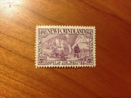 1947 Newfoundland - 450th Anniv. Of Cabot's Discovery Of Newfoundland 1v., Ship, Navigation SG 294 MLH - Erforscher