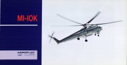 (174) Aeroflot Large Size Postcard - MI IOK Helicopter - Helicópteros