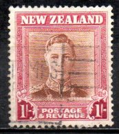 NEW ZEALAND 1938 King George VI - 1s. - Brown And Red  FU - Ongebruikt