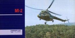(174) Aeroflot Large Size Postcard - MI 2 Helicopter - Hélicoptères