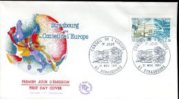 FDC 21/11/81 : Conseil De L'Europe (2 Enveloppes) - EU-Organe