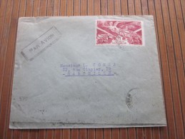 10 Octobre 1946 Lettre De Tuléa Madagascar Avec Timbre Seul De La Poste Aérienne 8 Francs Pour Marseille Par Avion - Airmail