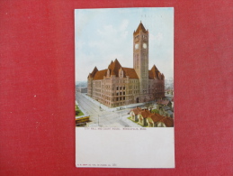 Minneapolis,MN--City Hall And Court House--cancel 1909--PJ 287 - Autres & Non Classés