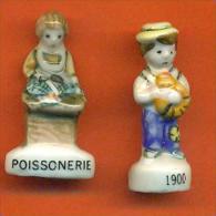 Lot De 2 Feves Porcelaine Metiers - Characters