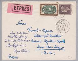 Luxemburg 1956-04-20 Expressbrief Nach Booszhein - Cartas & Documentos