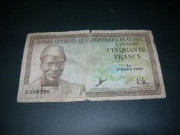 Guinea.  50 Francs  1960 - Guinee