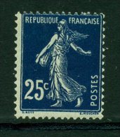 Type Semeuse Fond Plein ; Neuf  N° 140  Bleu/noir - Unused Stamps
