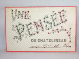 Chatelineau. Une Pensée De Chatelineau. Pailettes. 1906 - Châtelet