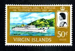 6092x)  Virgin 1967  ~ SG # 219  Mnh**~ Offers Welcome! - British Virgin Islands