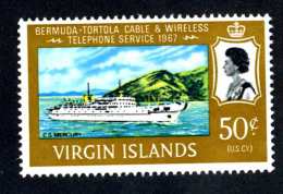 6095x)  Virgin 1967  ~ SG # 219  Mnh**~ Offers Welcome! - British Virgin Islands