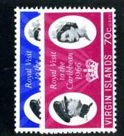 6098x)  Virgin 1966  ~ SG # 201-02  Mnh**~ Offers Welcome! - Britse Maagdeneilanden