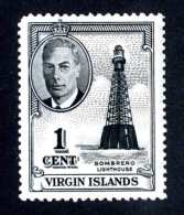 6103x)  Virgin 1952  ~ SG # 136  Mnh**~ Offers Welcome! - British Virgin Islands