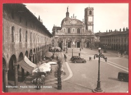 CARTOLINA VG ITALIA - VIGEVANO (PV) - Piazza Ducale E Il Duomo - 10 X 15 - ANNULLO VIGEVANO 1956 - Vigevano